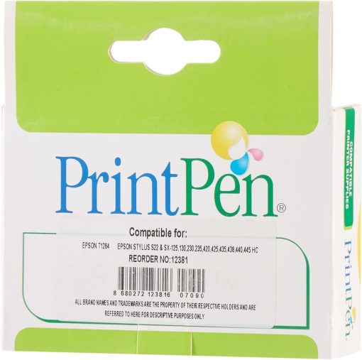 PRINTPEN EPSON T1284XL Sarı Yüksek Kapasite (13ml.) Muadil Mürekkep Kartuşu - Görsel 5
