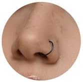 Ldurian Hipoalerjenik Burun Halkası Halkaları - Cerrahi Çelik Septum Kıkırdak Halkası - 20G 18G 16G 14G Çap 5 mm ila 16 mm Vücut Piercingi Dudak Halkaları Takı