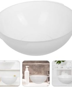 Alternative view of FOMIYES Çok fonksiyonlu saplı yıkama kabı, güzellik bakımı ve yüz bakımı için tasarlanmıştır, şeffaf plastikten lavabo, 21 cm