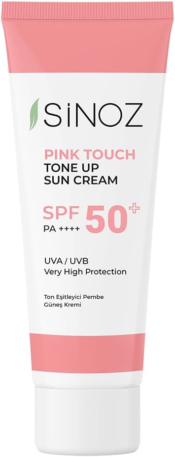 Sinoz Pink Touch Spf 50 Cilt Aydınlatıcı Ton Eşitleyici Pembe Yüz Güneş Kremi 50 ml Tüm Ciltler Için