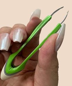 Alternative view of ALAZCO 2 konfor tutun ergonomik eğimli ucu çok amaçlı paslanmaz çelik kaymaz emin kavrama hassas cımbız erkekler kadınlar artrit eller