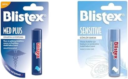 Alternative view of Blistex Medplus Stick Onarıcı ve Ferahlatıcı Dudak Bakım Kremi SPF 15 x Blistex Sensitive Besleyici ve Nemlendirici Dudak Bakım Kremi