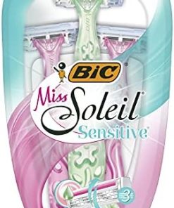 Alternative view of BIC Miss Soleil Sensitive Kadın Tıraş Bıçağı 3'lü Blister (3 Bıçak), Oynar Başlık, Aloe Vera ile Zenginleştirilmiş Kayganlaştırıcı Jel Şerit