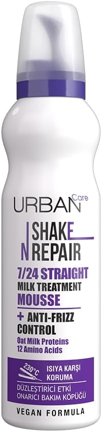 Urban Care Shake N Repair 7/24 Düzleştirici Etkili Saç Bakım Köpüğü, 150 Mililitre, Vegan