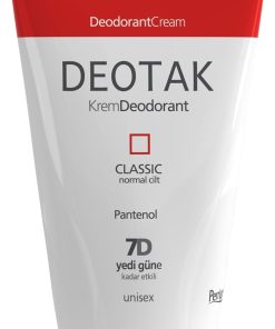 Deotak Classic Koruma 7 Güne Kadar Etkili Hassas Ciltler İçin Kadın - Erkek Kullanım Krem Deodorant 35 ml