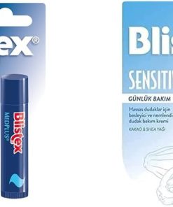 Blistex Medplus Stick Onarıcı ve Ferahlatıcı Dudak Bakım Kremi SPF 15 x Blistex Sensitive Besleyici ve Nemlendirici Dudak Bakım Kremi