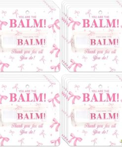 Alternative view of 15 Paket Pembe Yay Dudak Balsamı Hediyeleri Toplu, Nemlendirici ve Besleyici Dudak Balsamı Hediyeleri, Takdir Bebek Duş Bekarlığa Veda Kızlar Kızlar için Parti Favor Kadınlar İş Arkadaşı Doğum Günü