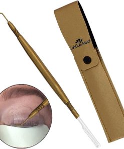 Ayırma Kirpik Ayırıcı Alet Kirpik Kaldırma Araçları ve Renklendirme Kiti Profesyonel Kaldırma Kirpik - Kirpik Ayırıcı Perma Uzatma Ayırıcı Tarak Renklendirme Kaldırıcı Kirpik Ayırıcı Malzemeleri Çelik Altın