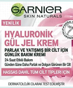 Alternative view of Garnier Hyaluronik Gül Jel Krem Parlak ve Yatışmış Bir Cilt İçin Günlük Bakım Kremi (50 ml)