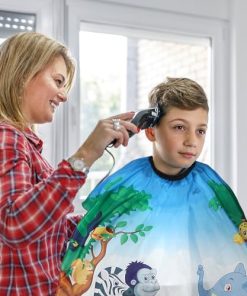 Alternative view of YELEGAI Çocuk Saç Kesme Pelerin (2 Paket) Profesyonel Çocuk Salon Kuaför Önlüğü Erkek ve Kız Çocuklar için