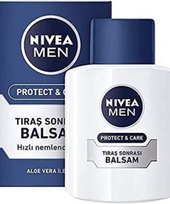 NIVEA Men Protect&Care Nemlendirici Tıraş Sonrası Balsam 100 ml, Hızlı Emilir, Normal ve Kuru Ciltler