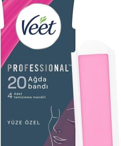 Veet Easy Gelwax Teknoloji Normal Ciltler İçin Yüze Özel Sir Ağda Bandı (1 x 20 Adet)