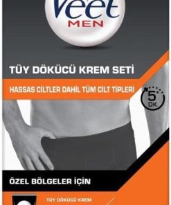 Veet Men Özel Bölgeler İçin Krem & Balsam Tüy Dökücü Krem Seti 100 + 50 ml