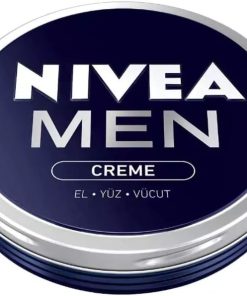 NIVEA MEN Erkek Bakım Kremi 75 ml, El, Yüz ve Vücut Nemlendirici Krem, Hızlı Emilir, Yapışkan His Bırakmaz, E vİtamini, Tüm Cilt Tipleri