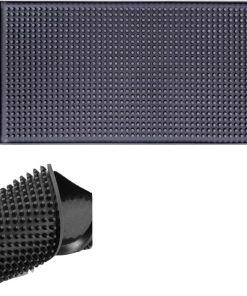 GoLashFun 2 ADET Kauçuk Bar Mat 6"x12" Kaymaz PVC Bar Servis Paspasları Esnek Dökülme Boşaltma Silikon Mat Berber İstasyonu, Kuaför Salonu ve Bar Aksesuarları için