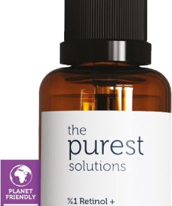 The Purest Solutions, Yaşlanma Karşıtı ve Kırışıklık Giderici, Onarıcı Retinol (A vitamini) Gece Serumu 30 ml (1% Retinol + Ceramide)