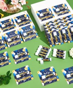 Alternative view of 15 Paket Teşekkür Ederiz Dudak Balsamı Hediyeleri Toplu, Mavi Altın Nemlendirici Besleyici Dudak Balsamı Hediyeleri, Kadınlar Erkek İş Arkadaşı Çalışan için Takdir Partisi Favorisi Sizi Takdir