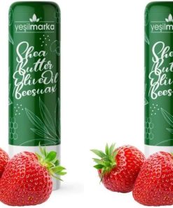 Yeşilmarka Natural Lipbalm - Strawberry Dudak Balmı 2li paket