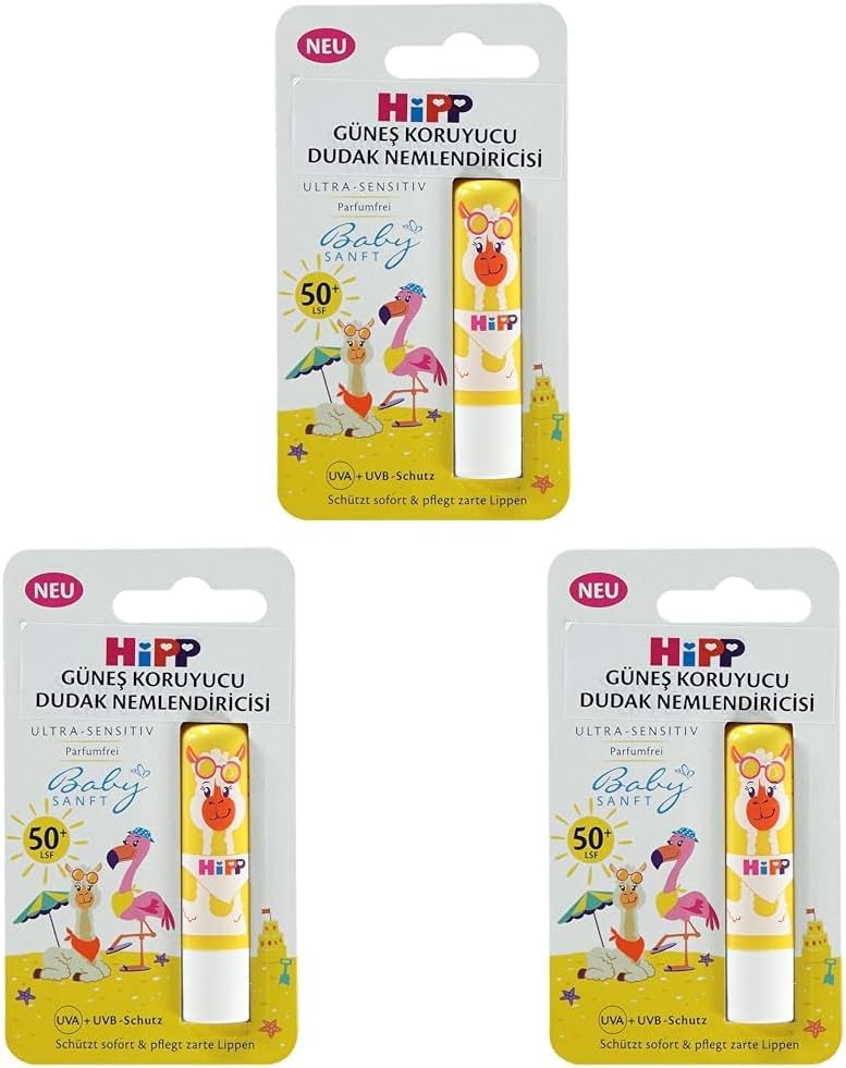 Hipp Babysanft Hipp Güneş Koruyucu Dudak Nemlendiricisi 3lü paket