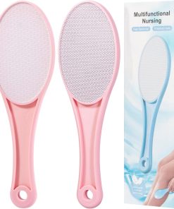 Beomeen 2'li paket nano cam ayak dosyası nasır giderici, sert ve ölü deri çıkarıcı, ayaklar için çift taraflı ayak yıkayıcı, hijyenik pedikür aleti, daha yumuşak ve pürüzsüz ayaklar ve eller için saç