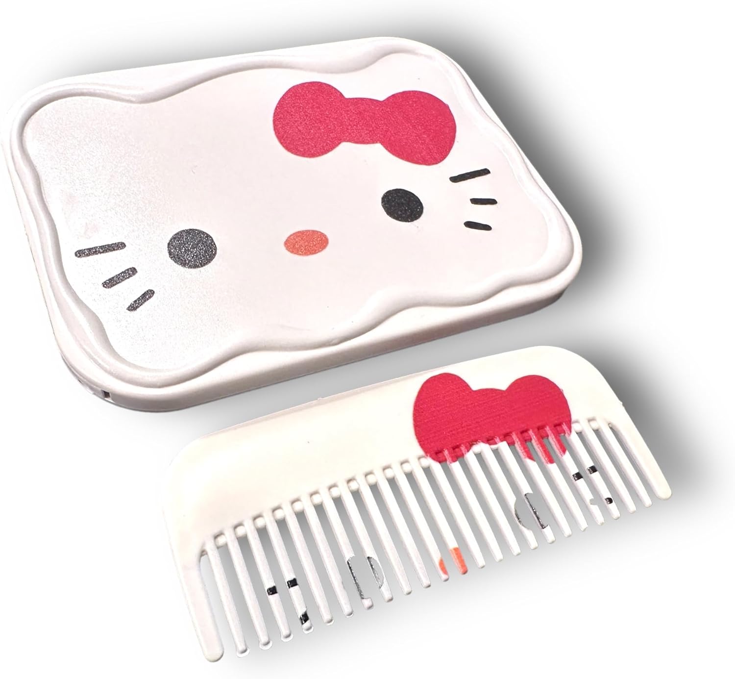 KOZUKI Pochacco Ayna Anime Kompakt Ayna Kitty Ayna Pembe Kompakt Ayna Pembe Büyüteç Aynası Carry Out Aynası Makyaj Aynası (Beyaz Kedi)