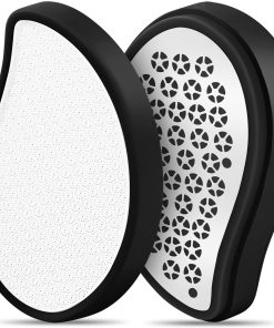 AOGOE 2'si 1 arada Nano Cam Ayak Dosyası ve Saç Silgisi, Nasır Sökücü ve Ölü Cilt için Ayak Kazıyıcı, Yeniden Kullanılabilir Sihirli Ağrısız Eksfoliyasyon Epilasyon Aleti, Nazik Temizleme Sert Cilt ve