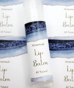 ZZYBIA Ev Yapımı Cilt Bakım Ürünleri Yapışkan Etiketler Dudak Balsamı Konteyner Tüpleri için Çıkartmalar 20 adet (Mavi Safir)