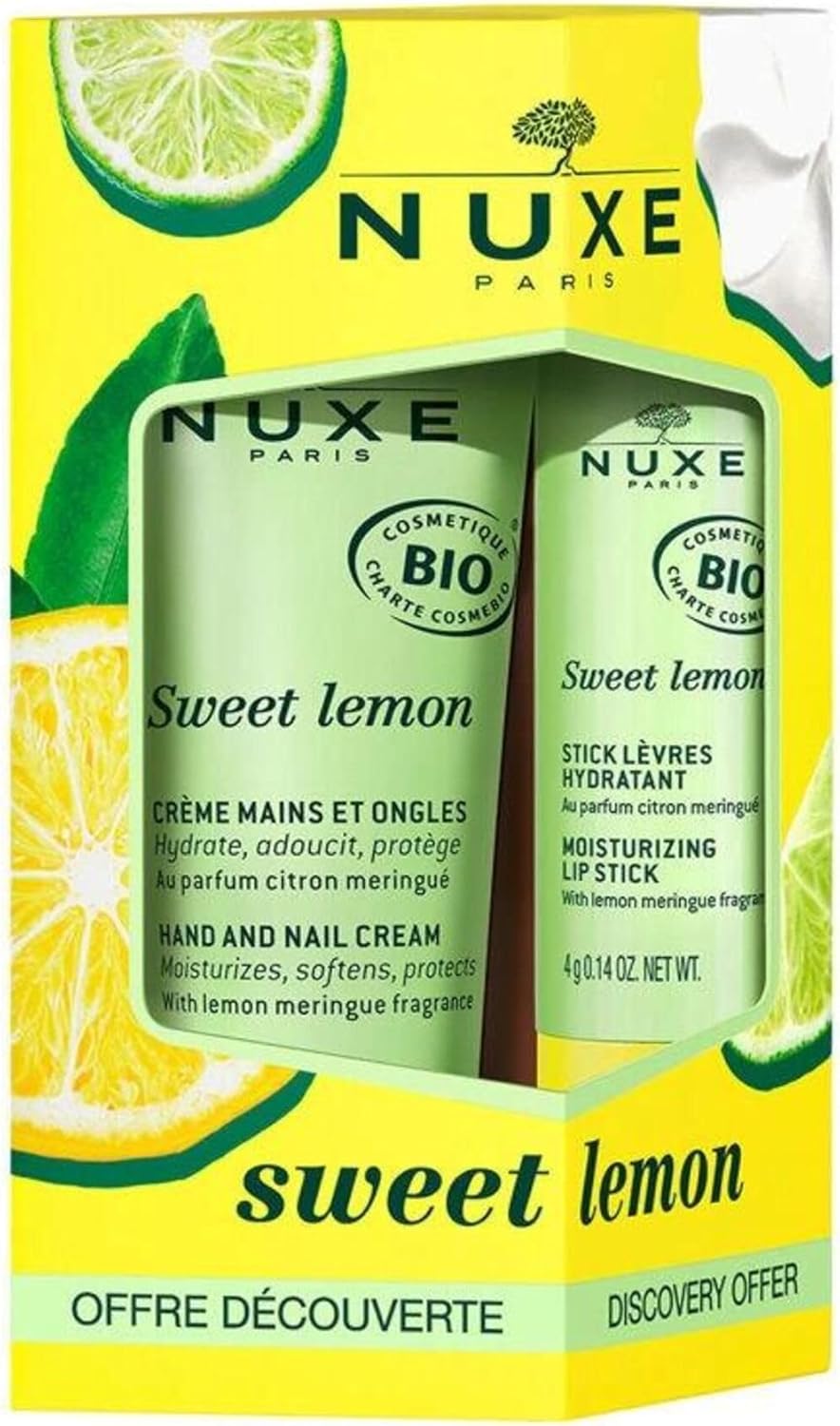 Nuxe Sweet Lemon Nemlendirici ve Koruyucu Stick Dudak Kremi 4 g & El Kremi 30 ml