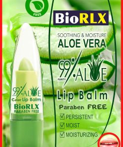 BioRLX 99% Aloe Vera Renkli Dudak Balsamı, Nemlendirici, Dudak Dolgunlaştırıcı, Sıcaklık Renk Değişimi Ruj, Uzun Ömürlü Besleyici Aloe Vera